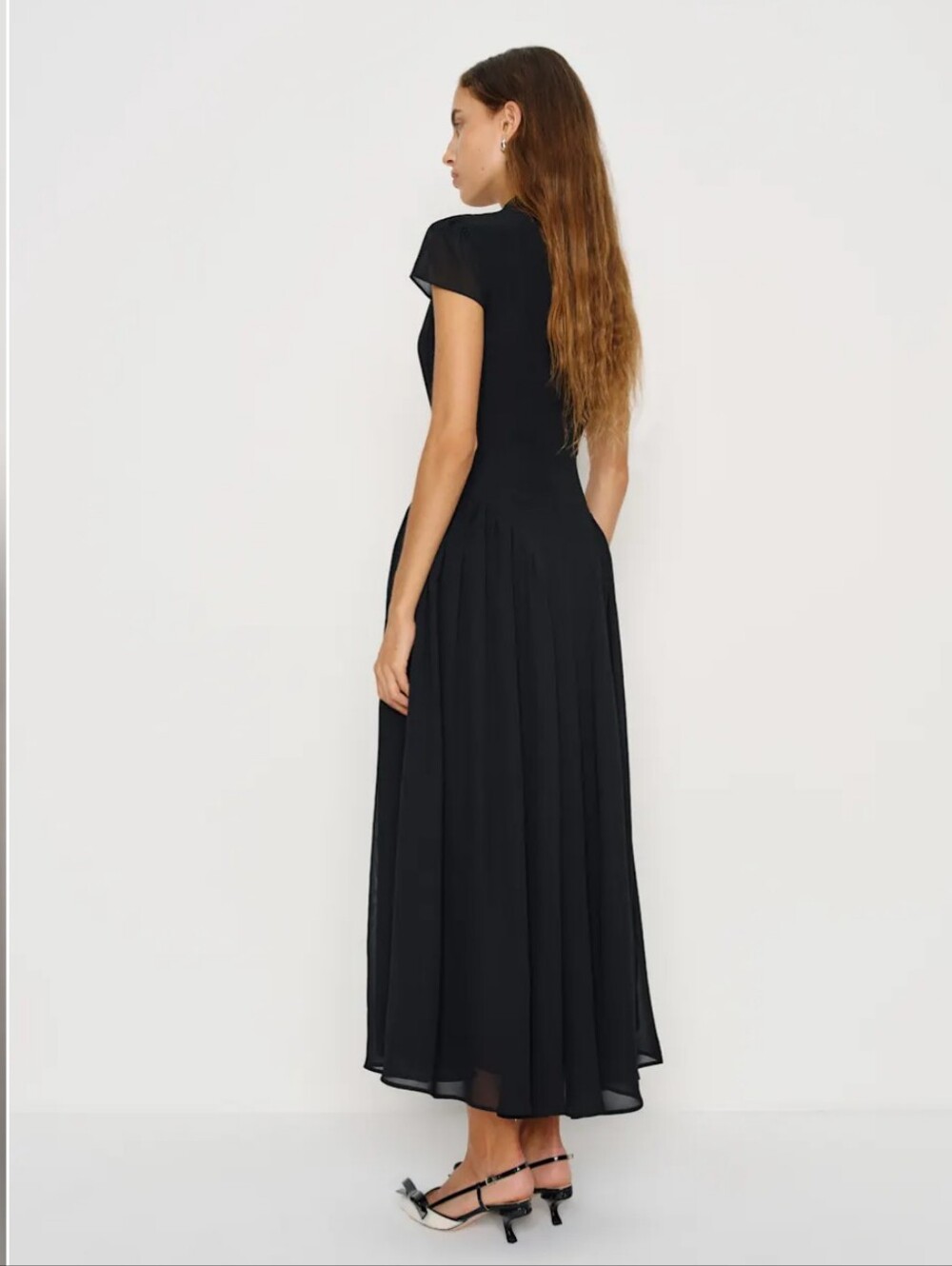 NWT Reformation Maven Dress Black - Picture 3 of 7
